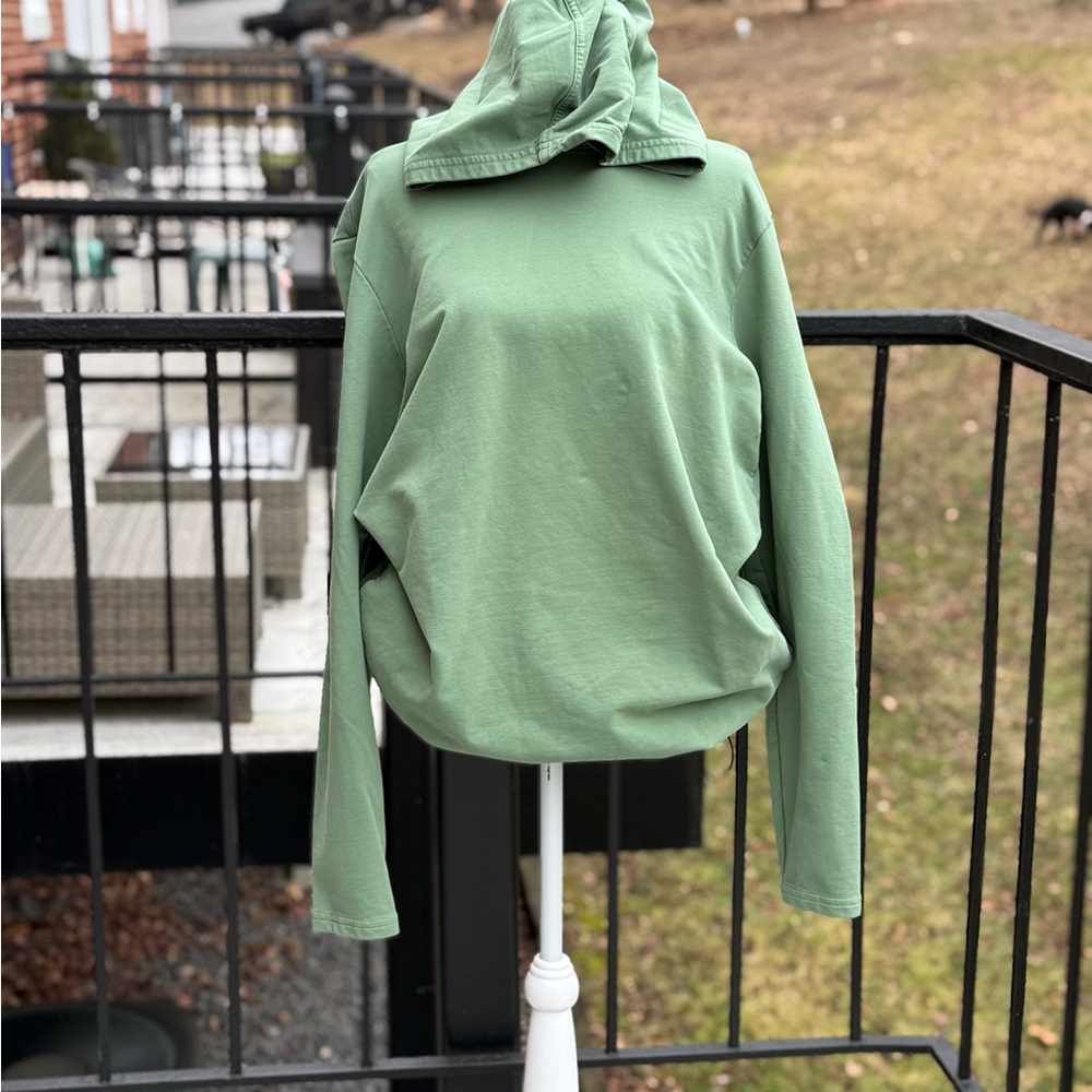 Rhône Green Hooded Sweatshirt Size Large